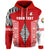 Custom Tonga Rugby Zip Hoodie Mate Maa Tonga LT13 Unisex Red - Polynesian Pride
