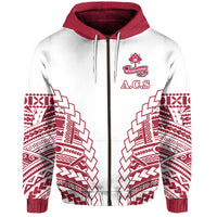 Custom Adi Cakobau School Zip Hoodie Lovely Girl A.C.S LT13 - Polynesian Pride