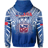 Samoa Rugby Hoodie Toa Samoa Polynesian Pacific Navy Version LT14 - Polynesian Pride