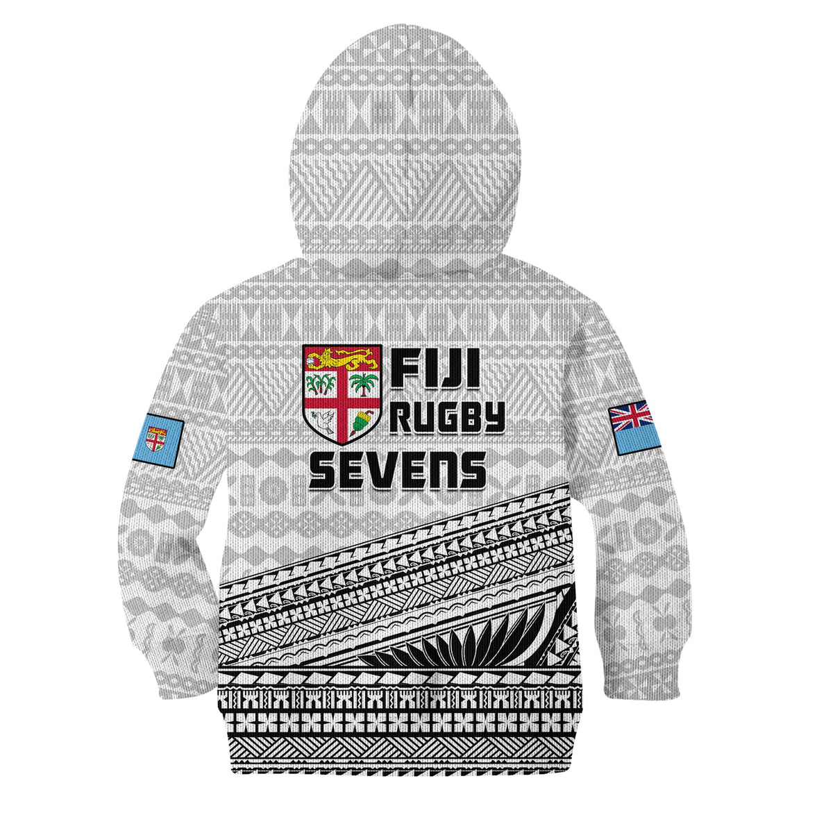 Fiji Sevens Rugby Hoodie KID Fijian 7s Tapa Polynesian Art LT14 - Polynesian Pride