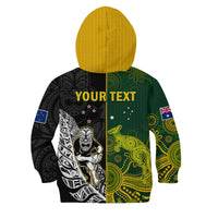 (Custom Personalised) Australia Rugby Mix Aotearoa Rugby Hoodie KID Wallabies All Black Special Version LT14 - Polynesian Pride