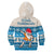 Hawaii Mele Kalikimaka Hoodie KID Dabbing Santa Blue Merry Christmas LT14 - Polynesian Pride