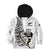 New Zealand Silver Fern Rugby Hoodie KID All Black Maori Version White LT14 White - Polynesian Pride