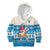 Hawaii Mele Kalikimaka Hoodie KID Dabbing Santa Blue Merry Christmas LT14 Blue - Polynesian Pride