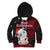 New Zealand Christmas Hoodie KID Hei Tiki Red Pohutukawa Meri Kirihimete LT14 Red - Polynesian Pride