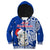 New Zealand Christmas Hoodie KID Hei Tiki Blue Pohutukawa Meri Kirihimete LT14 - Polynesian Pride