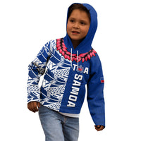Toa Samoa Rugby Hoodie KID Siamupini Ula Fala Blue LT13 Blue - Polynesian Pride