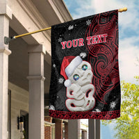 (Custom Personalised) New Zealand Christmas Flag Hei Tiki Red Pohutukawa Meri Kirihimete LT14 House Flag - Polynesian Pride