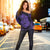 Hawaii Anchor Hibiscus Flower Vintage Women's Off Shoulder Sweater - AH - Purple - Polynesian Pride