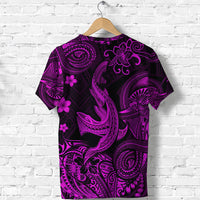 Hawaii Polynesian T Shirt Angry Shark Unique Style Pink LT8 - Polynesian Pride