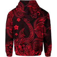 Hawaii Fish Hook Polynesian Hoodie Unique Style Red LT8 - Polynesian Pride