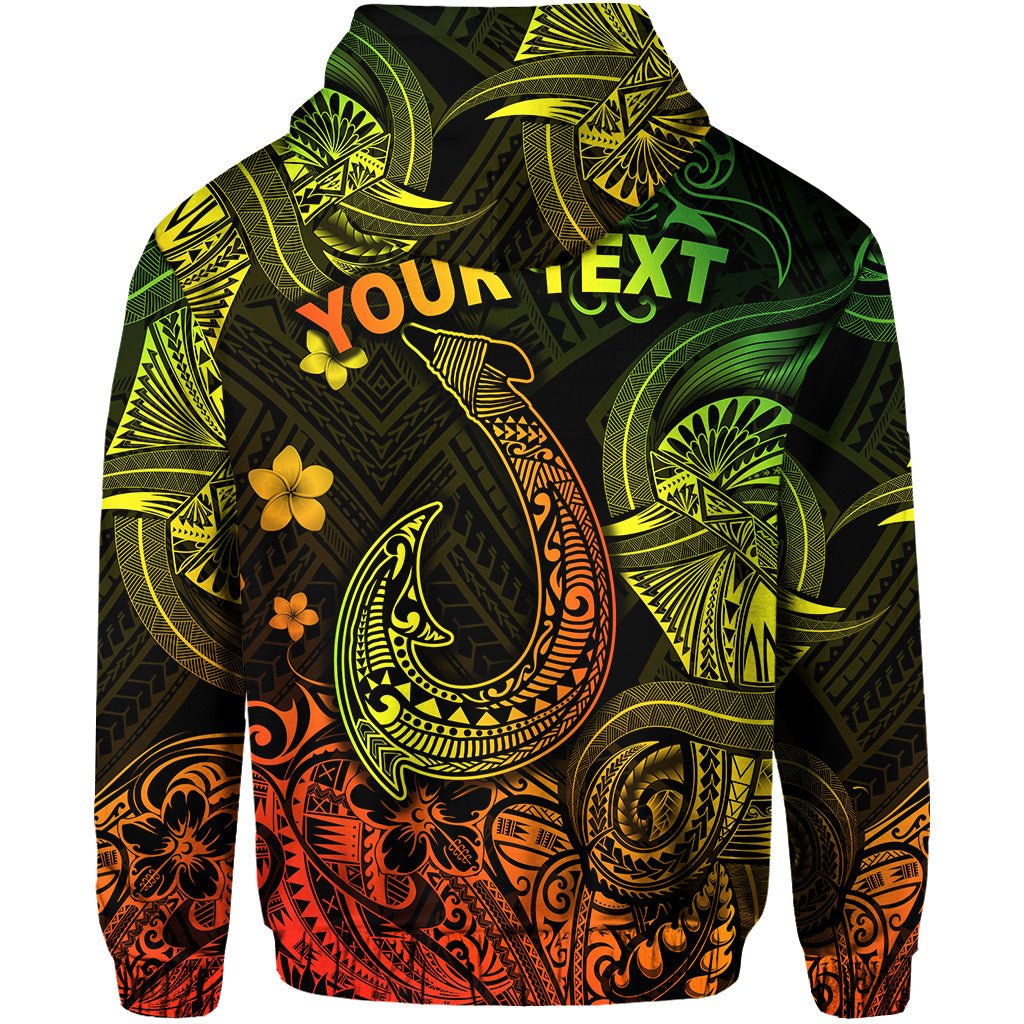 Custom Hawaii Fish Hook Polynesian Hoodie Unique Style Reggae LT8 - Polynesian Pride
