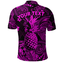 Custom Hawaii Pineapple Polynesian Polo Shirt Unique Style Pink LT8 - Polynesian Pride