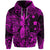 Hawaii Pineapple Polynesian Zip Hoodie Unique Style Pink LT8 - Polynesian Pride