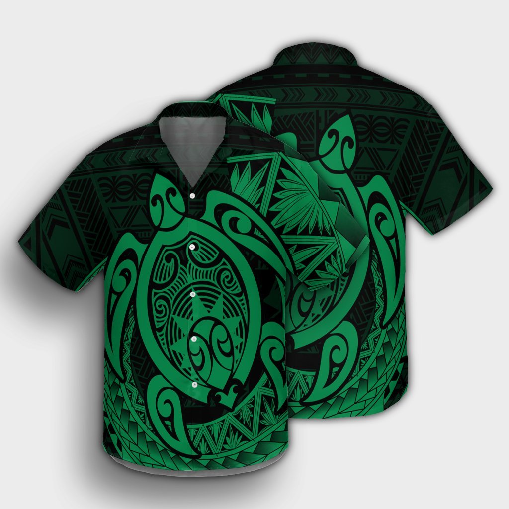 Hawaii Polynesian Turtle Hawaiian Shirt - Green - AH - Polynesian Pride