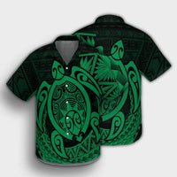Hawaii Polynesian Turtle Hawaiian Shirt - Green - AH - Polynesian Pride