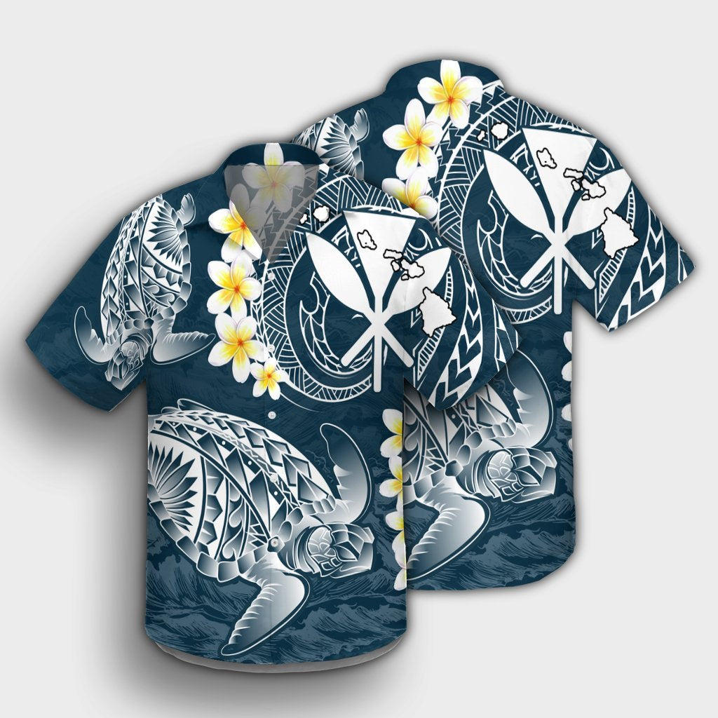 Hawaii Turtle Plumerian Polynesian Hawaiian Shirt - Sease Style - AH - Polynesian Pride