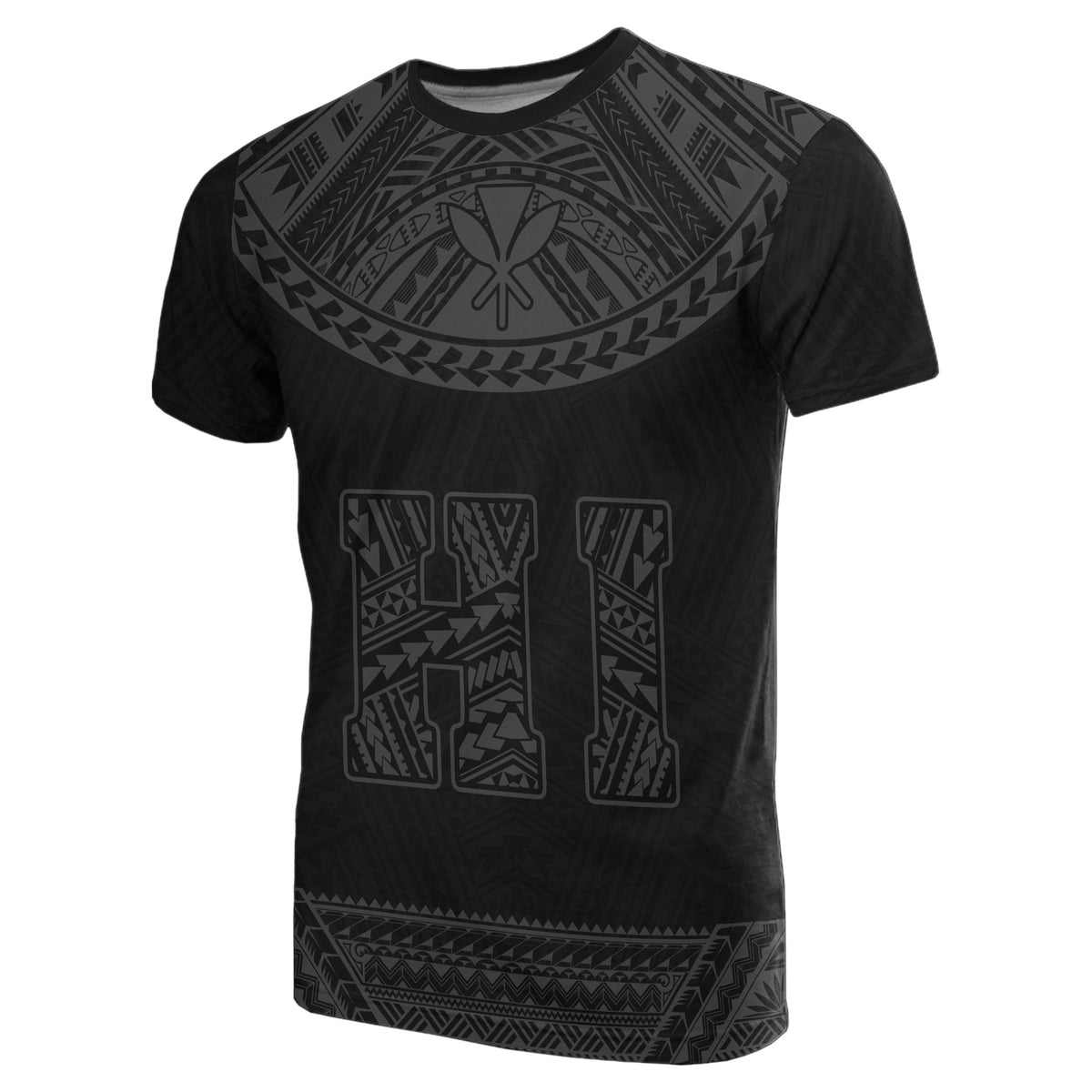 Hawaii Kanaka Polynesian T Shirt Divinity Gray - Polynesian Pride