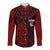 Tonga Personalised Long Sleeves Button Shirt Emancipation Day Lion Style - Black LT7 Unisex Black - Polynesian Pride