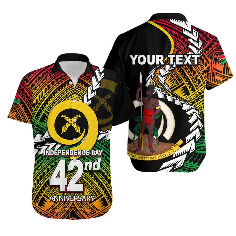 (Custom Personalised) Vanuatu Independence Day 42nd Anniversary Hawaiian Shirt LT6 Unisex Red - Polynesian Pride