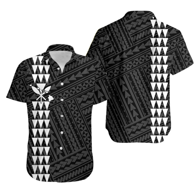 Hawaiian Kakau Matching Dress and Hawaiian Shirt Simple Style No.11 LT6 - Polynesian Pride