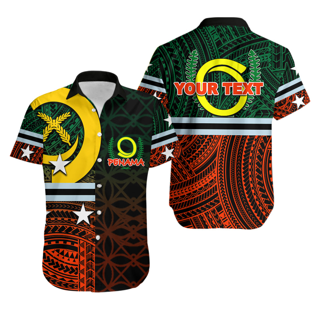 (Custom Personalised)Penama Province Hawaiian Shirt Of Vanuatu Polynesian Patterns Mix Sand Drawing LT6 Unisex Red - Polynesian Pride