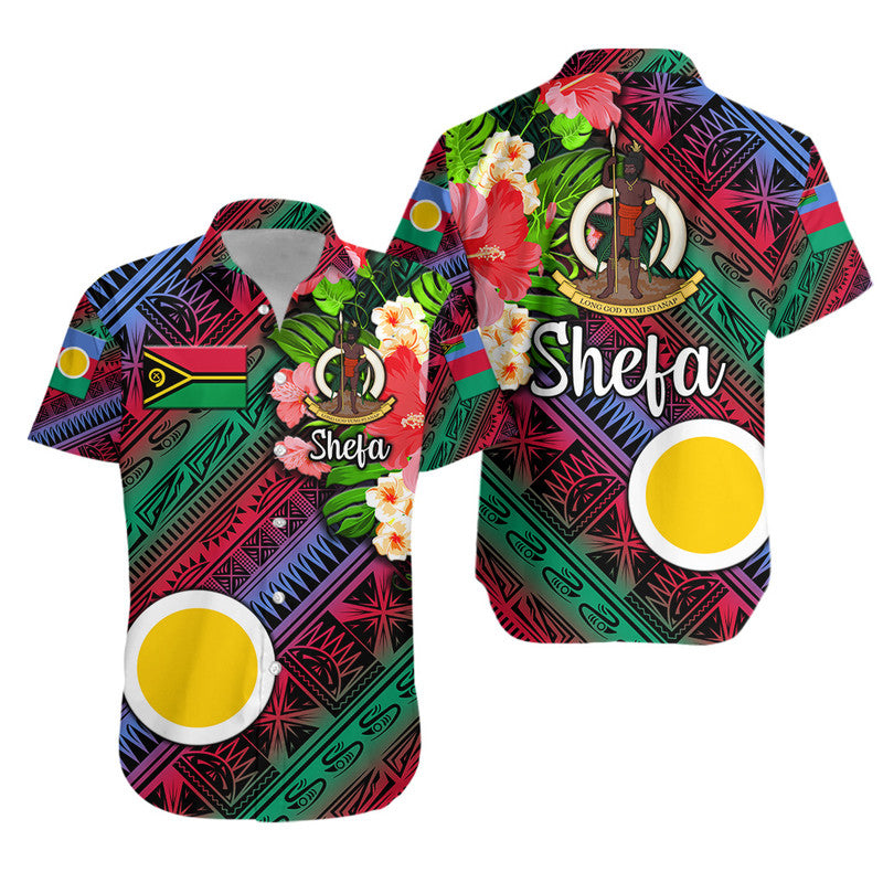 Vanuatu Shefa Hawaiian Shirt Independence Be Proud LT8 Unisex Blue - Polynesian Pride