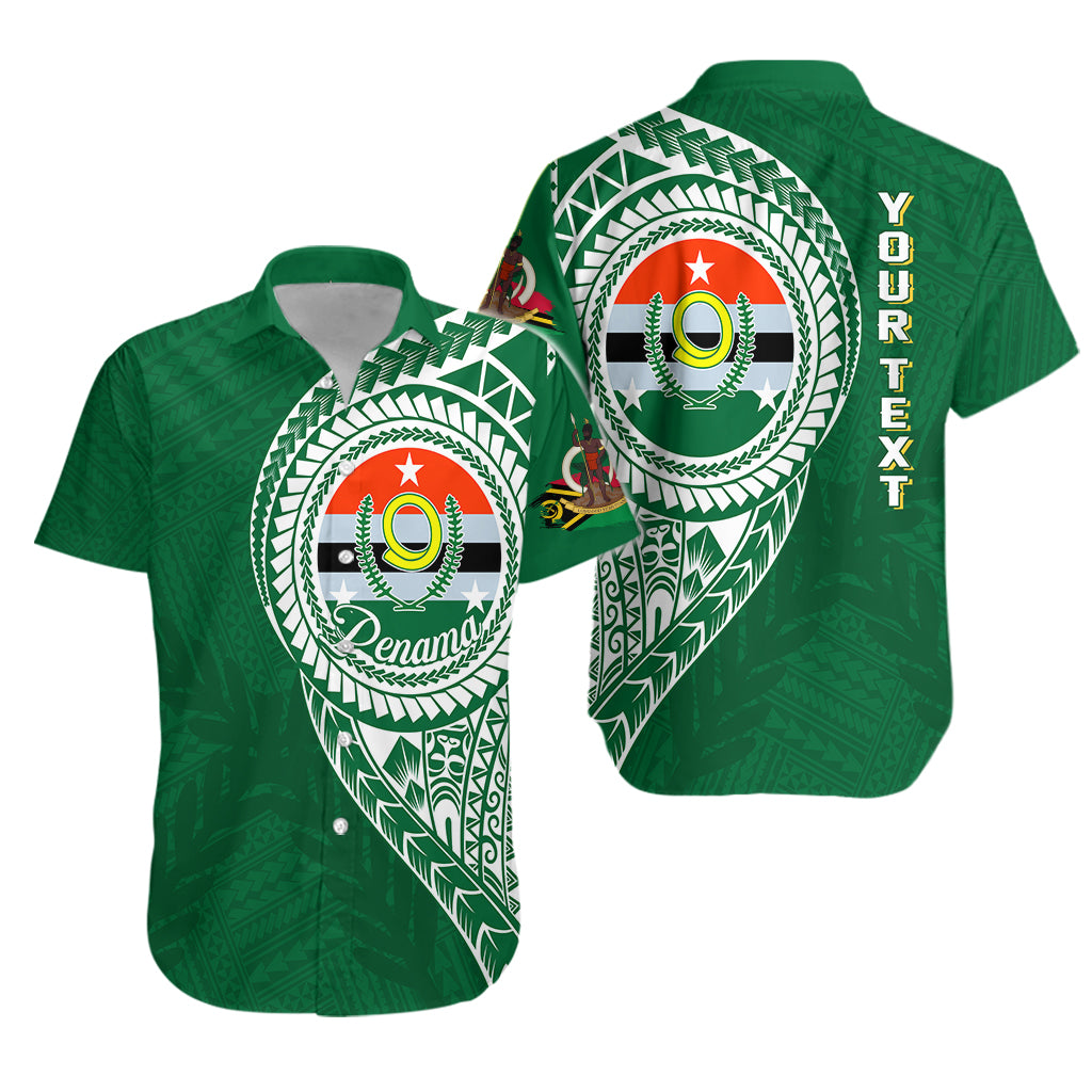 (Custom Personalised) Vanuatu Penama Province Hawaiian Shirt Penama Emblem LT7 Unisex Green - Polynesian Pride