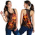 Hawaiian Hibiscus Fire Polynesian Racerback Tank - AH Black - Polynesian Pride