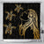 Hawaiian Hula Girl And Turtle Hibiscus Shower Curtain - AH 177 x 172 (cm) Black - Polynesian Pride