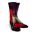 Hawaiian Hummingbird And Hibiscus Polynesian Crew Socks - AH - Polynesian Pride