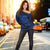 Hawaiian Map Honu Hibiscus Tropic Blue Polynesian Women's Off Shoulder Sweater - AH - Polynesian Pride