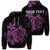 Custom Hawaiian Map Turtle Hibiscus Plumeria Polynesian Hoodie Pink Unisex Art - Polynesian Pride