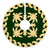 Hawaiian Quilt Pattern Coconut Lovely Tree Skirt - Green Beige - AH - Polynesian Pride