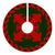 Hawaiian Quilt Pattern Fish Tree Skirt - Red Green - AH - Polynesian Pride