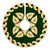 Hawaiian Quilt Pattern Flamingo Flower Tree Skirt - Green Beige - AH - Polynesian Pride