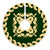 Hawaiian Quilt Pattern Guitar Flower Tree Skirt - Green Beige - AH - Polynesian Pride