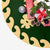 Hawaiian Quilt Pattern Hibiscus Flower Tree Skirt - Green Beige - AH - Polynesian Pride