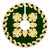 Hawaiian Quilt Pattern Hibiscus Tree Skirt - Green Beige - AH - Polynesian Pride