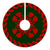 Hawaiian Quilt Pattern Kalo Love Tree Skirt - Red Green - AH - Polynesian Pride