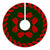 Hawaiian Quilt Pattern Kalo Tree Skirt - Red Green - AH - Polynesian Pride