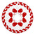 Hawaiian Quilt Pattern Kalo Tree Skirt - Red White - AH - Polynesian Pride
