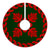 Hawaiian Quilt Pattern Palm Tree Fire Tree Skirt - Red Green - AH - Polynesian Pride