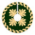 Hawaiian Quilt Pattern Palm Tree Sweat Tree Skirt - Green Beige - AH - Polynesian Pride
