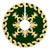 Hawaiian Quilt Pattern Pineaple Nice Tree Skirt - Green Beige - AH - Polynesian Pride