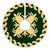 Hawaiian Quilt Pattern Pineapple Tree Skirt - Green Beige - AH - Polynesian Pride
