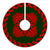Hawaiian Quilt Pattern Strelitzia Flower Equip Tree Skirt - Red Green - AH - Polynesian Pride