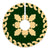 Hawaiian Traditional Hibiscus Flowers Tree Skirt - Green Beige - AH - Polynesian Pride