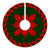 Hawaiian Traditional Hibiscus Flowers Tree Skirt - Red Green - AH - Polynesian Pride