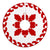 Hawaiian Traditional Hibiscus Flowers Tree Skirt - Red White - AH - Polynesian Pride